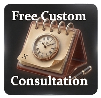 Free custom consultation service graphic for strategy, bottleneck analysis, and next-step planning