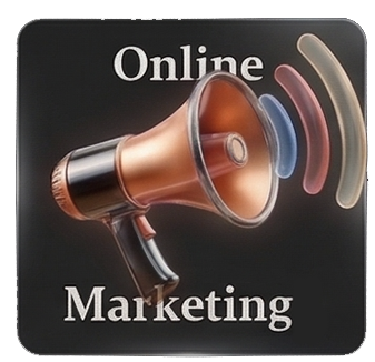 Online marketing service graphic for offers, positioning, direct-response copywriting, and lead generation